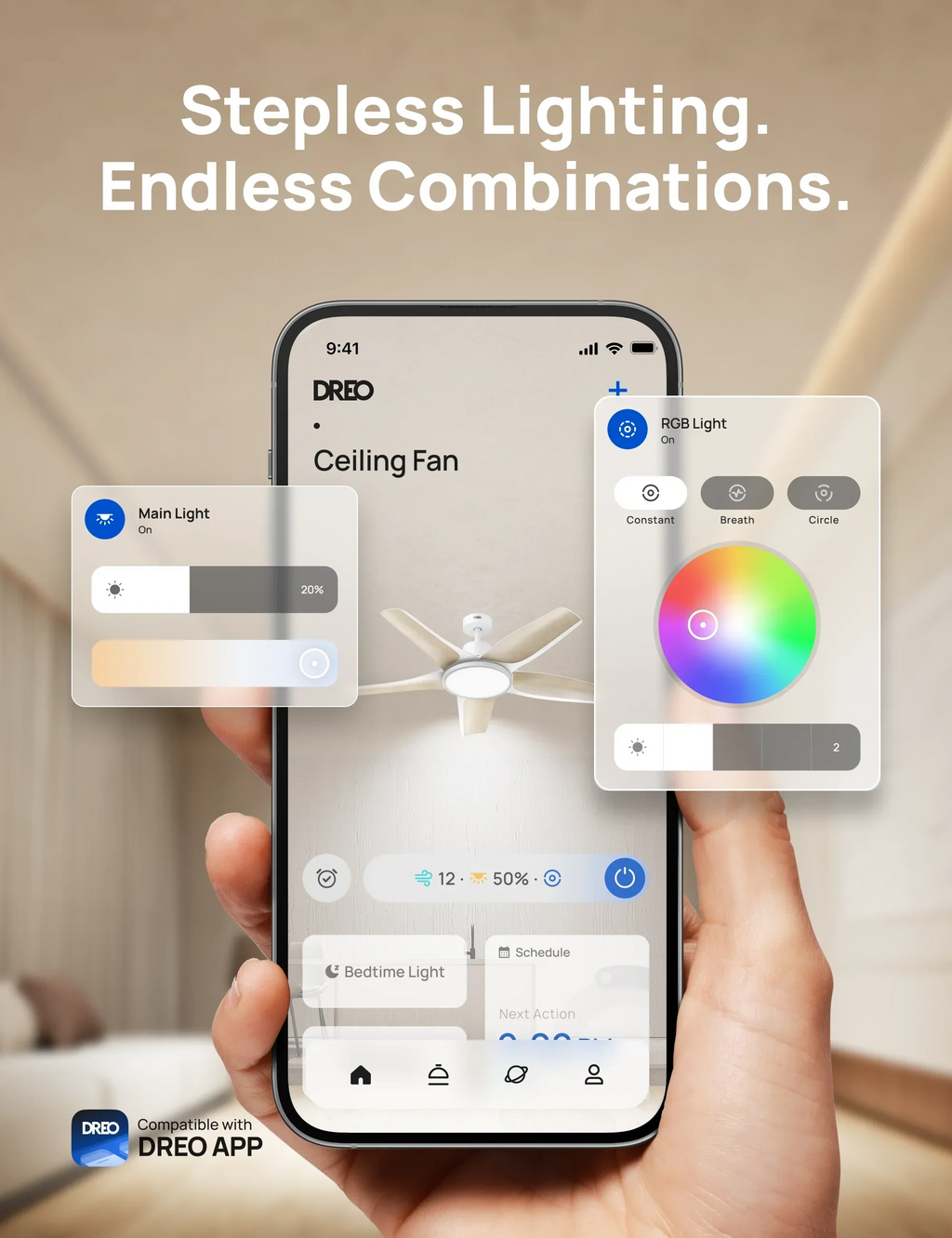 Smart Ceiling Fan 712S