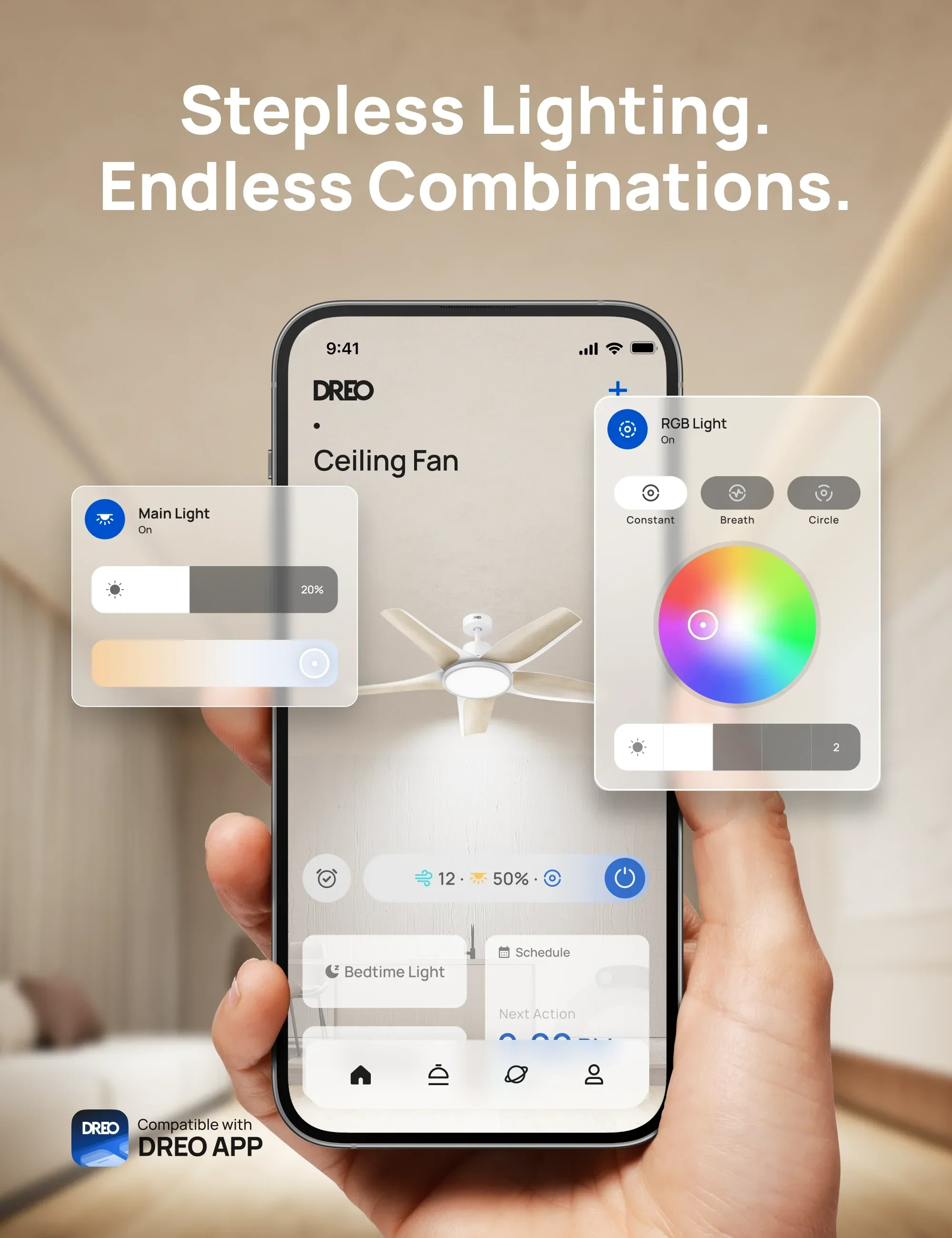 Smart Ceiling Fan 712S