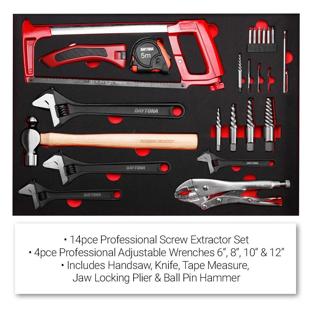 Bahco 680 Piece Professional Mechanical Tool Set with 12 Drawer Heavy-Duty Wheeled Tool Chest