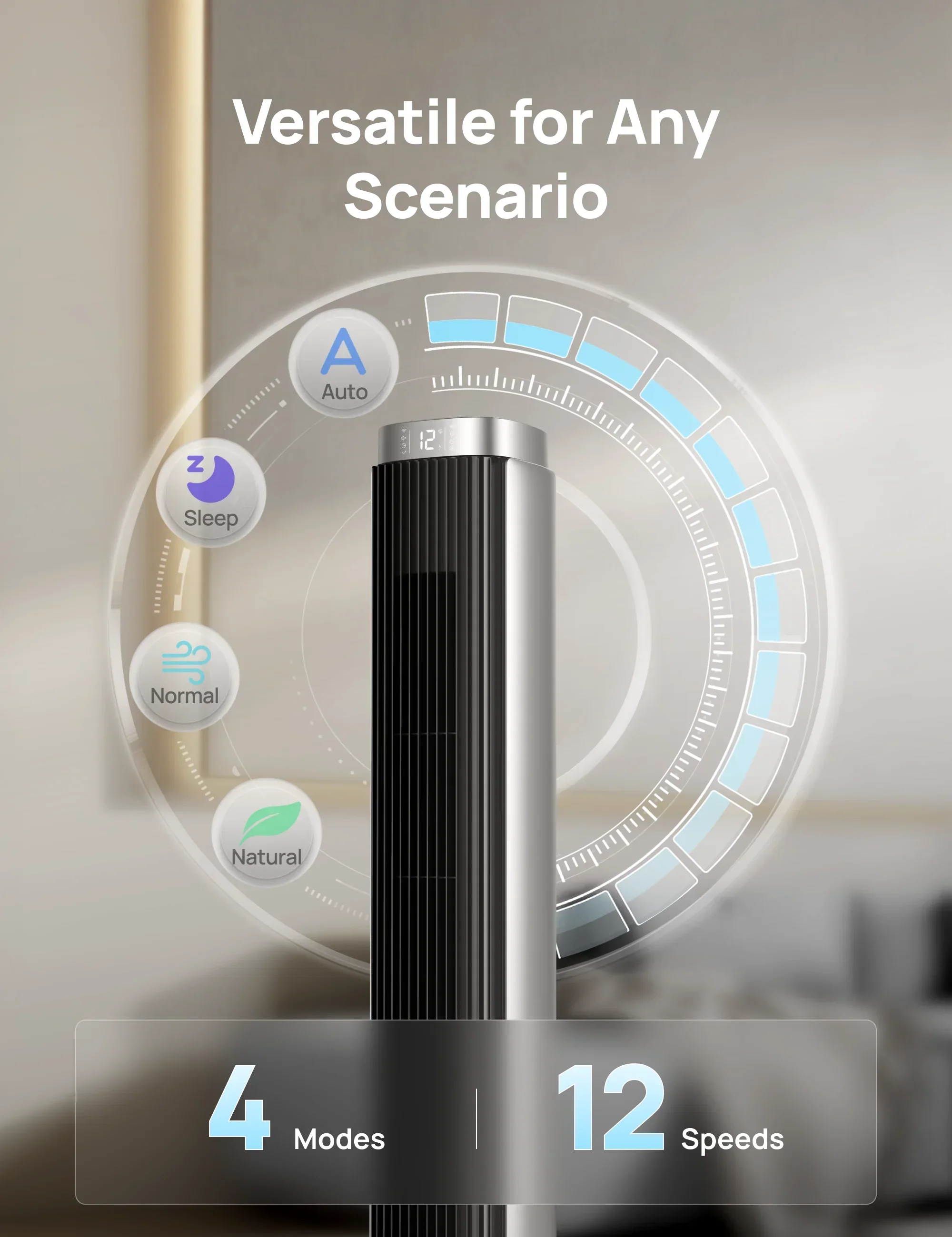 Smart Tower Fan Pilot Pro S