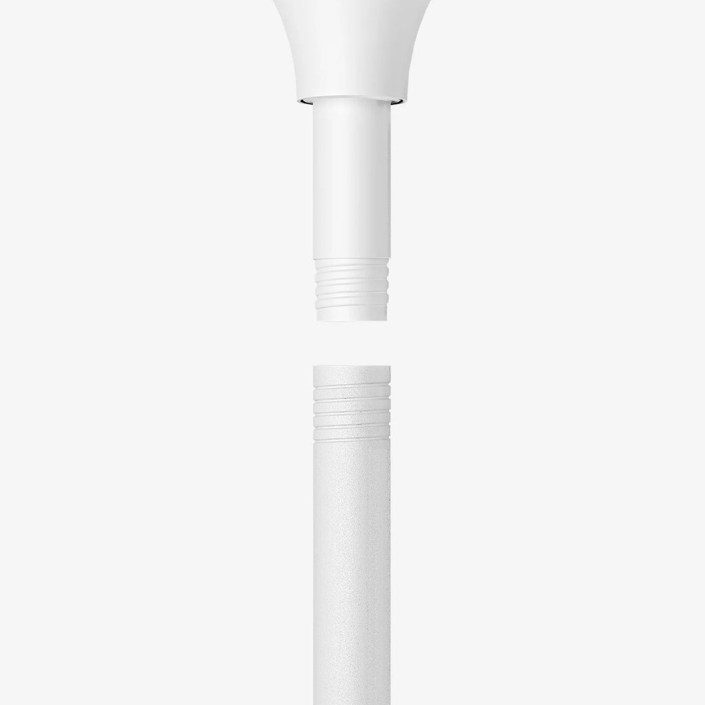 AirFlo™ 43" Hybrid Pedestal Fan - Ultra-Quiet Air Circulator - White/Grey