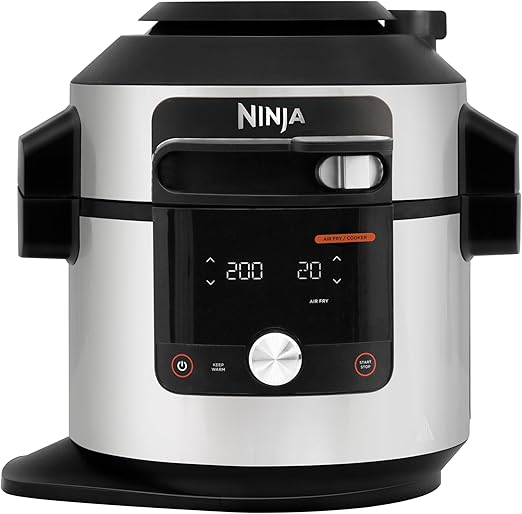 Ninja Foodi MAX 14-in-1 SmartLid Multi-Cooker 7.5L with Digital Probe – Pressure Cooker & Air Fryer in One
