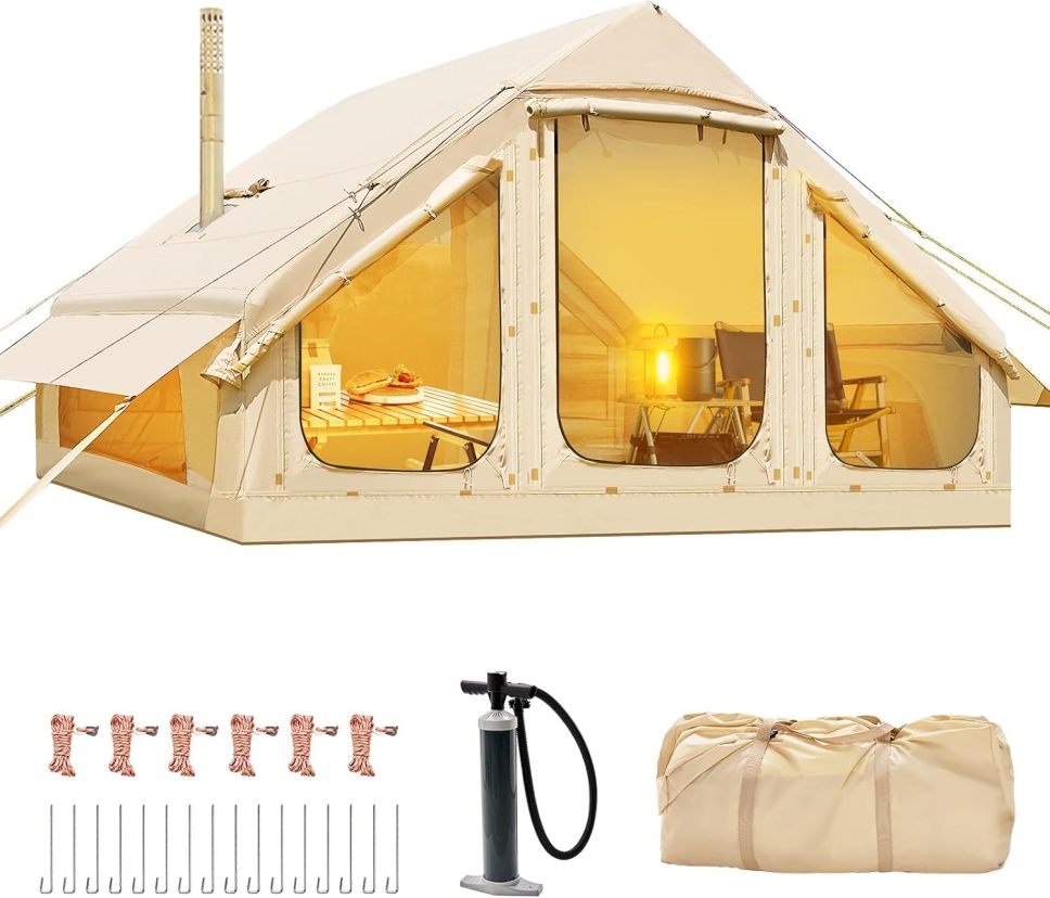 Ytaoeo Inflatable Tent for Camping, Outdoor Tent, Inflatable Camping Tent Made of Waterproof Oxford Fabric, Air Glamping Tents, Various Options