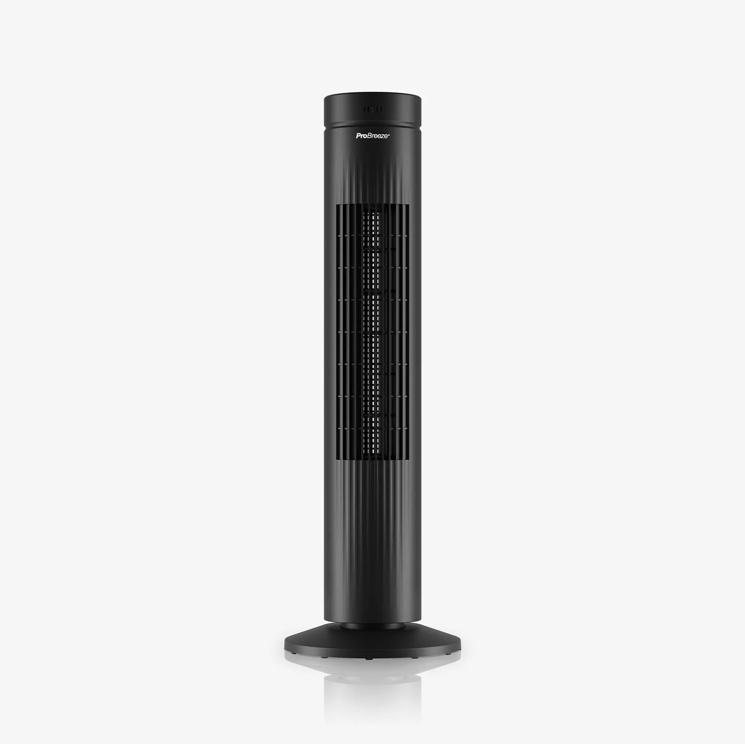 30" Oscillating Tower Fan with Touch Panel - Black
