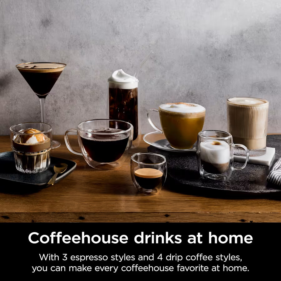 Ninja Luxe™ Café Premier 3 in 1 Espresso Drip Coffee & Cold Brew Maker