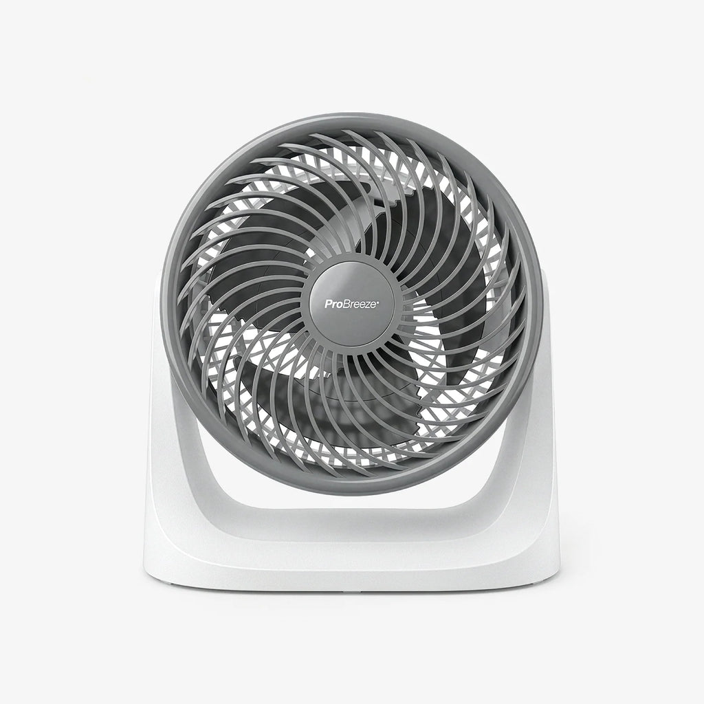 AirFlo™ Mini 11" Turbo Fan - Ultra-Quiet Air Circulator - White/Grey