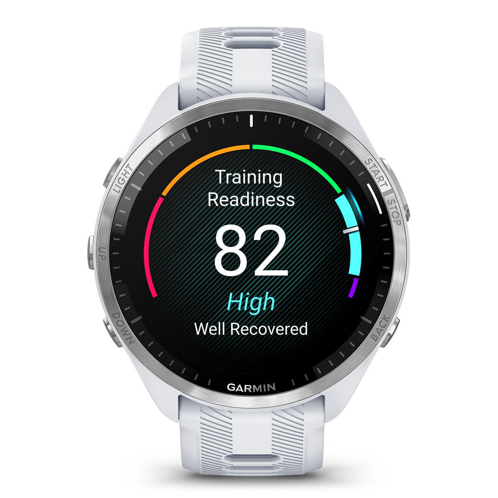 Garmin Forerunner® 965 Running Smartwatch, Colorful AMOLED Display, Training Metrics and Recovery Insights, Black and Powder Gray, 010-02809-00