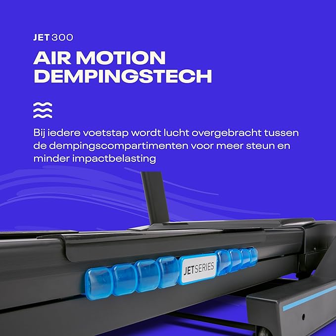 Reebok Jet 300 Bluetooth Treadmill – Smart Folding Running Machine with 2.5HP Motor, 15 Incline Levels & Fitness Tracking