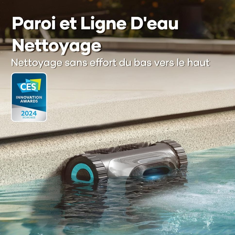 AIPER Scuba S1 Robot Pool Floor and Walls, Water Line, Cordless Pool Vacuum, 4 Modes, 150Min Battery Life, Climbing Walls, Intelligent Navigation 2.0, Ideal for In-Ground Pools 150㎡