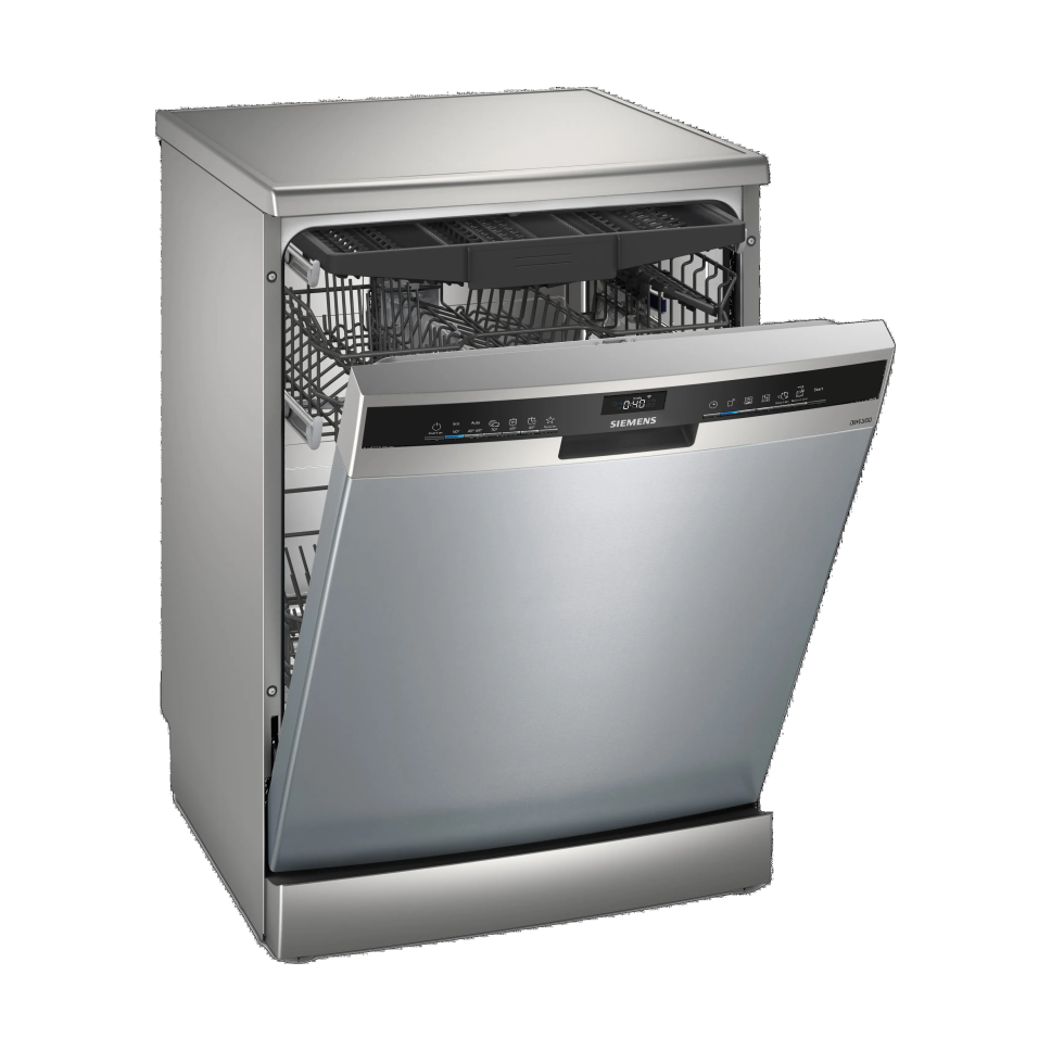 Siemens SN23EI03ME iQ300 Freestanding Dishwasher, 60 cm, Brushed Stainless Steel with Anti-Fingerprint Finish