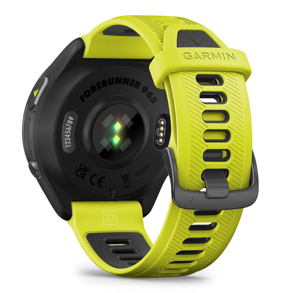 Garmin Forerunner® 965 Running Smartwatch, Colorful AMOLED Display, Training Metrics and Recovery Insights, Black and Powder Gray, 010-02809-00