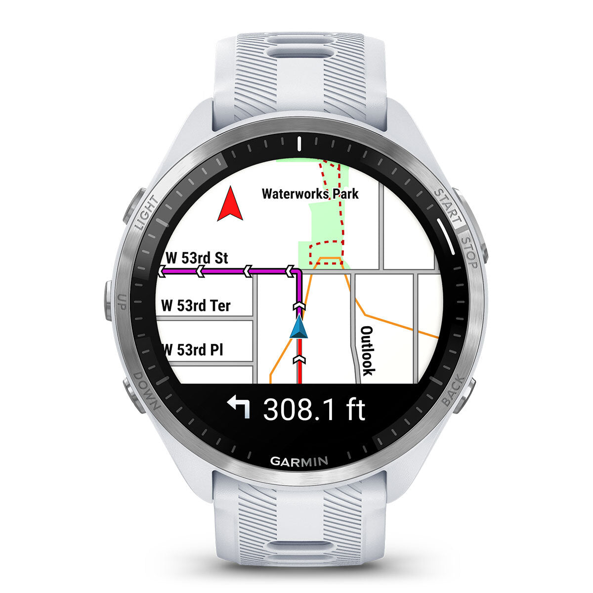 Garmin Forerunner® 965 Running Smartwatch, Colorful AMOLED Display, Training Metrics and Recovery Insights, Black and Powder Gray, 010-02809-00