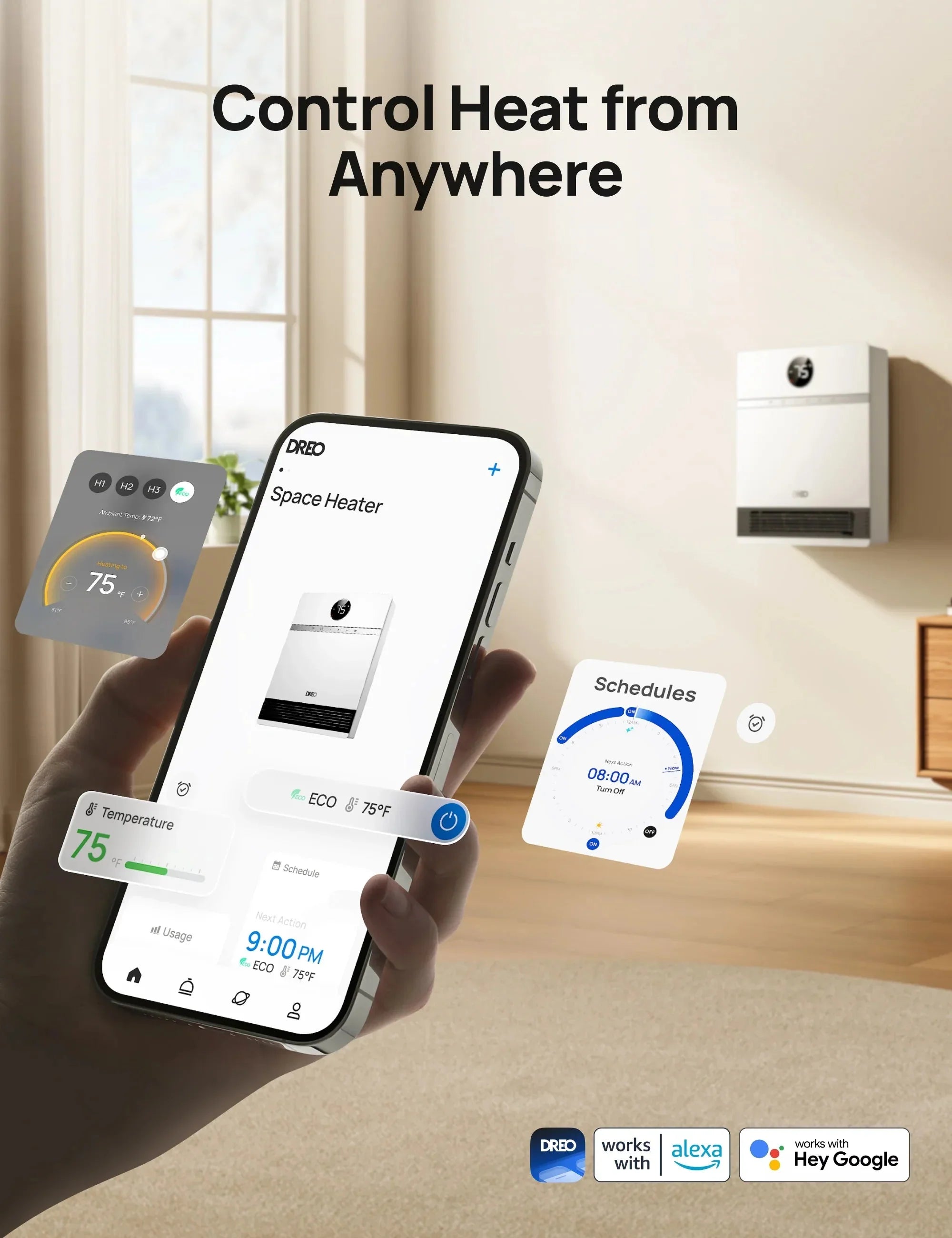 Smart Wall-mounted Heater 517S