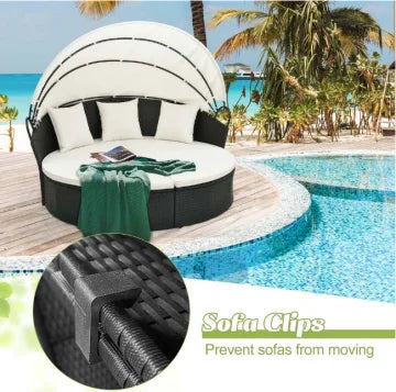 Lounge Muschel Sonneninsel Outdoor wetterfest