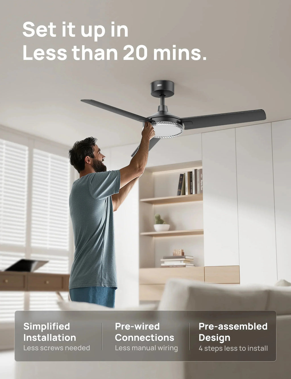 Smart Ceiling Fan 334S