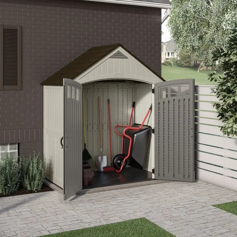 Covington Outdoor 7 1/2 ft. wide x 4 ft. deep storage shed