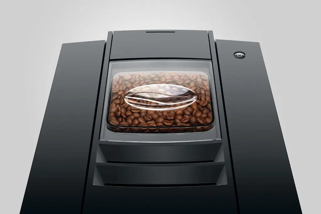 JURA E8 EC Automatic Bean-to-Cup Coffee Machine – Piano Black, Dark Grey & Titanium Grey, 17 Barista-Style Drinks at One Touch