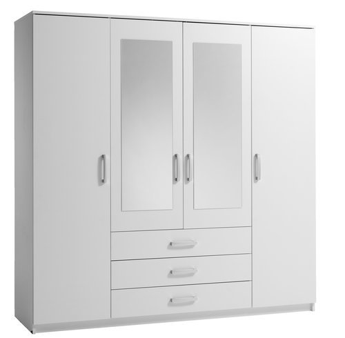 Wardrobe VELLERUP 200x200 combination white