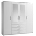Wardrobe VELLERUP 200x200 combination white