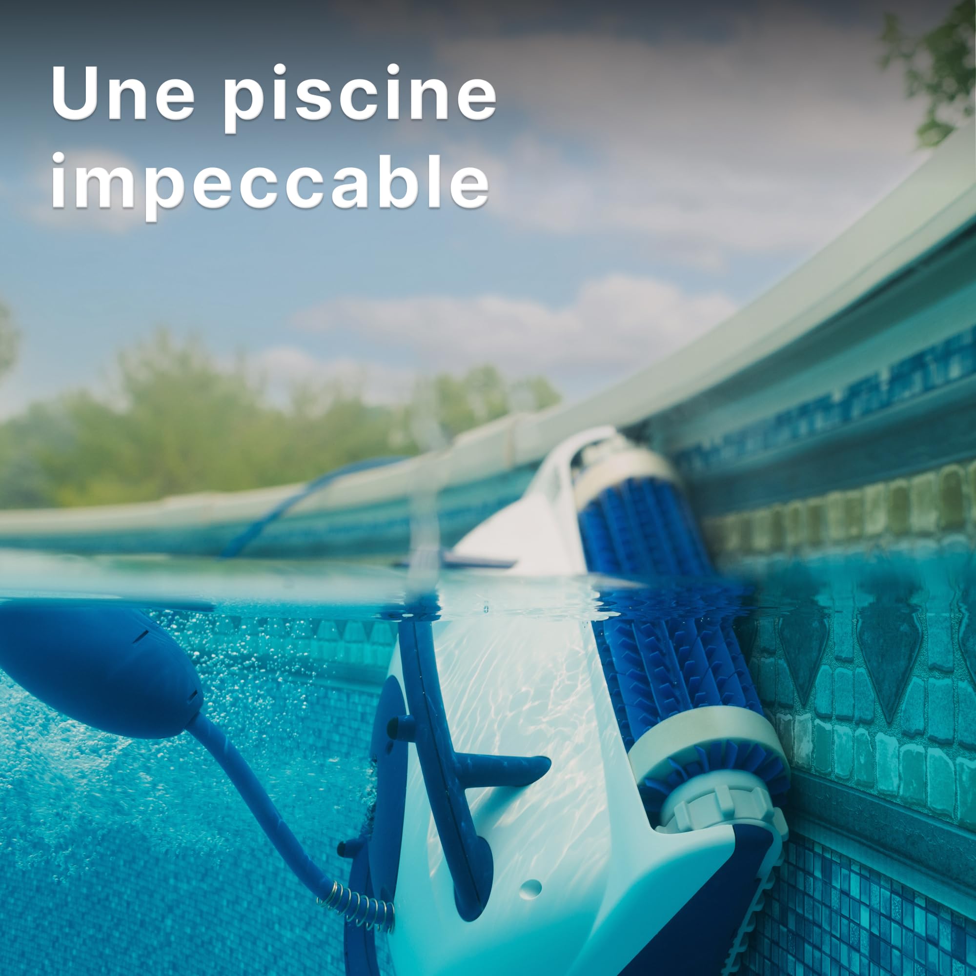 Dolphin Pool UP Robot Electric Pool Cleaner - Wall Cleaning, Above Ground Pools up to 8 meters in Length