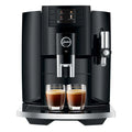 JURA E8 EC Automatic Bean-to-Cup Coffee Machine – Piano Black, Dark Grey & Titanium Grey, 17 Barista-Style Drinks at One Touch