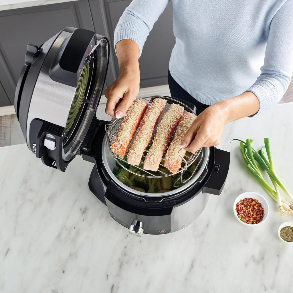Ninja Foodi MAX 14-in-1 SmartLid Multi-Cooker 7.5L with Digital Probe – Pressure Cooker & Air Fryer in One