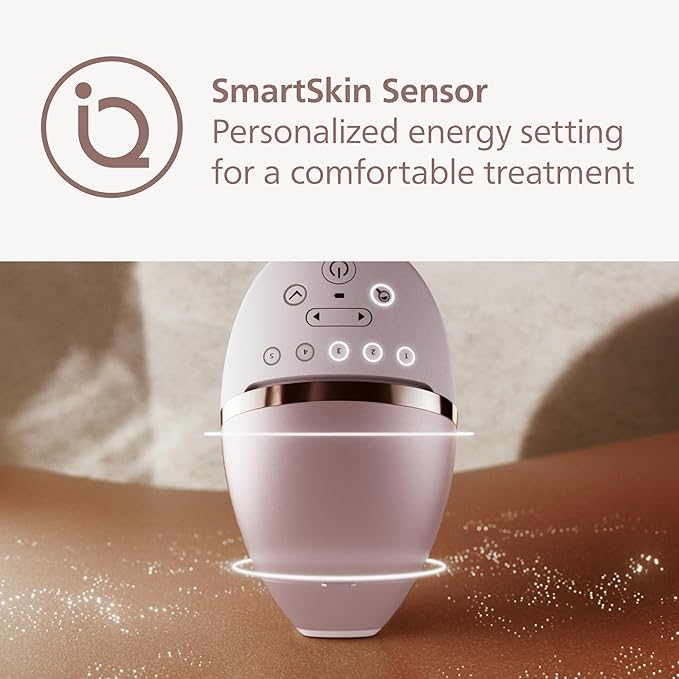 Philips Lumea 9000 IPL Hair Removal – At-Home Laser Alternative with SenseIQ, 4 Attachments for Body & Face, Cordless & Corded (BRI957/00)