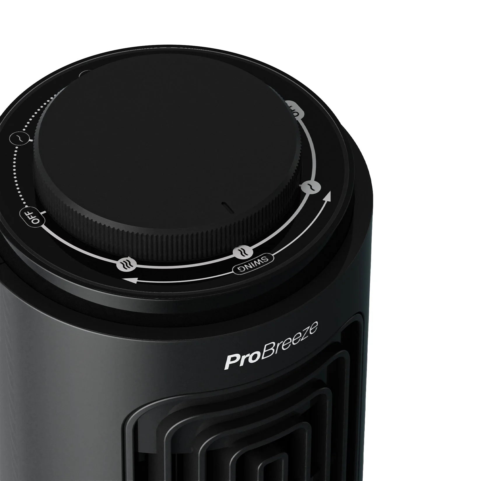 Desktop 3 Speed Mini Tower Fan - Black