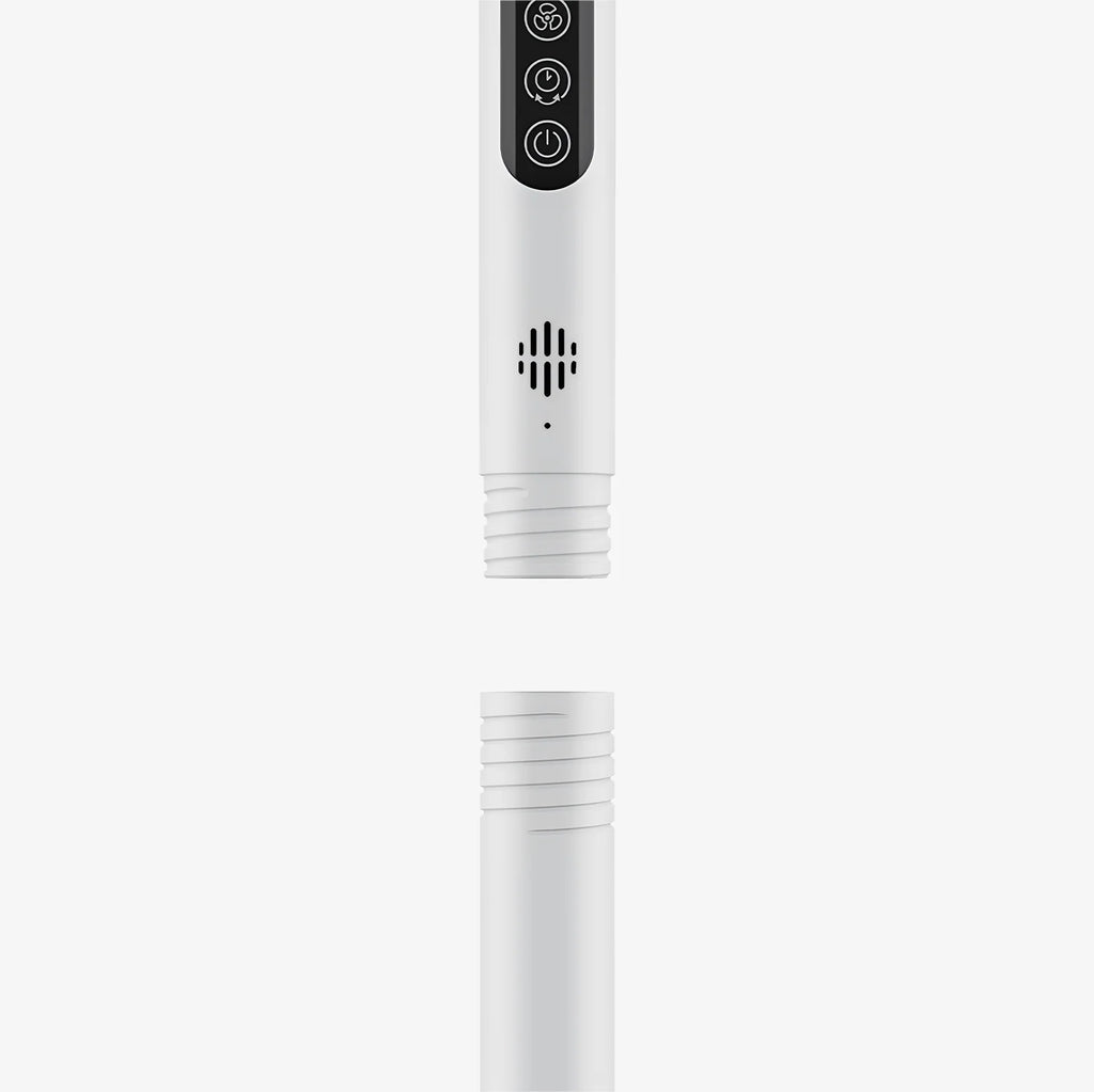 AirFlo™ Slim 43" Hybrid Pedestal Fan - Ultra- Quiet Air Circulator - White/Grey