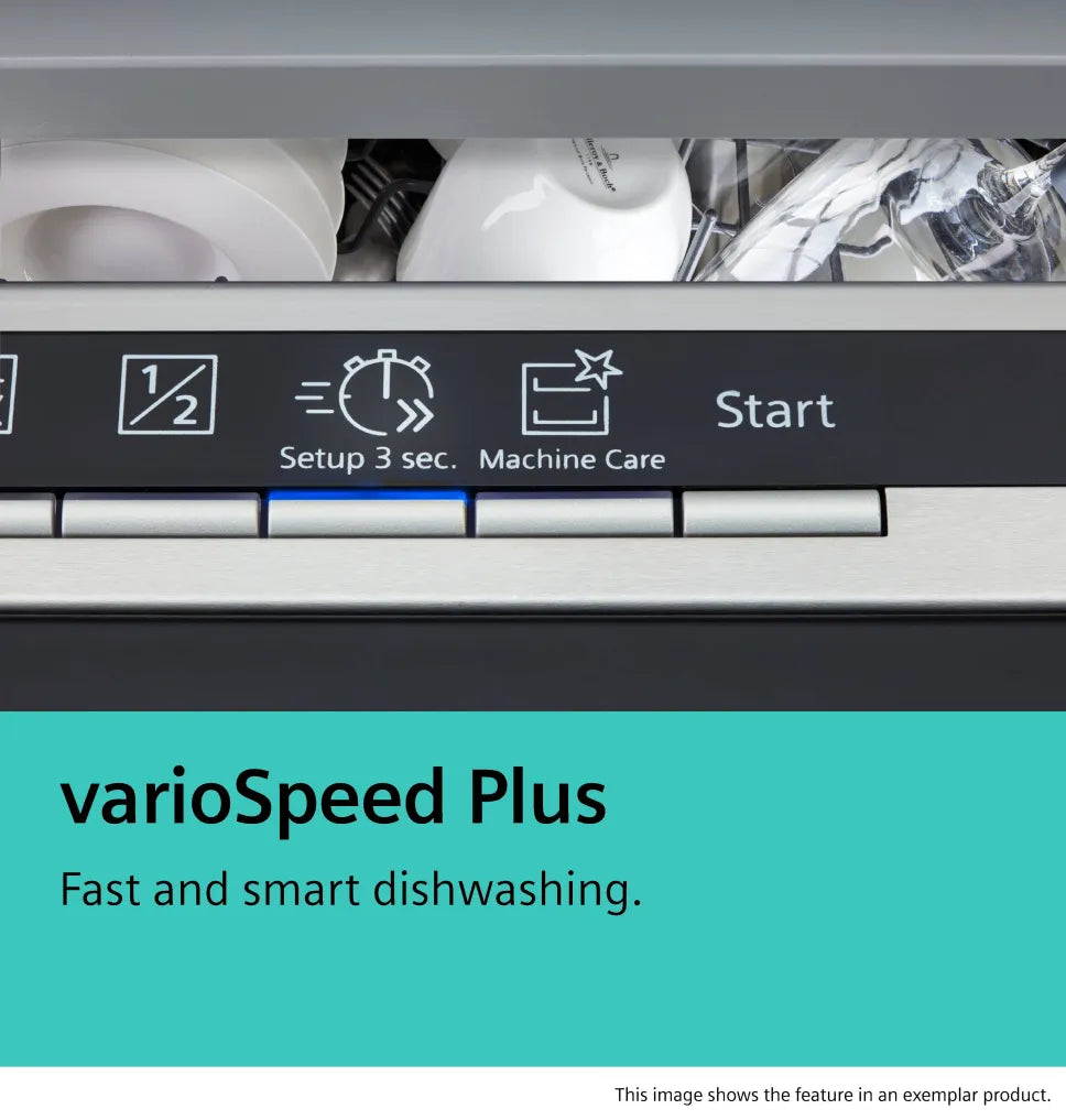 Siemens SN23EI03ME iQ300 Freestanding Dishwasher, 60 cm, Brushed Stainless Steel with Anti-Fingerprint Finish