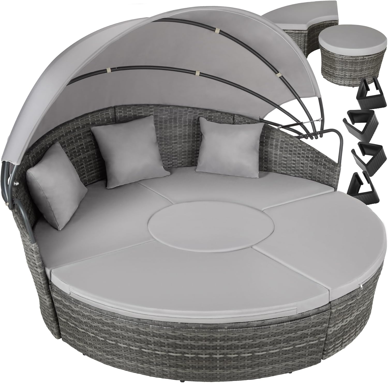 Lounge Muschel Sonneninsel Outdoor wetterfest