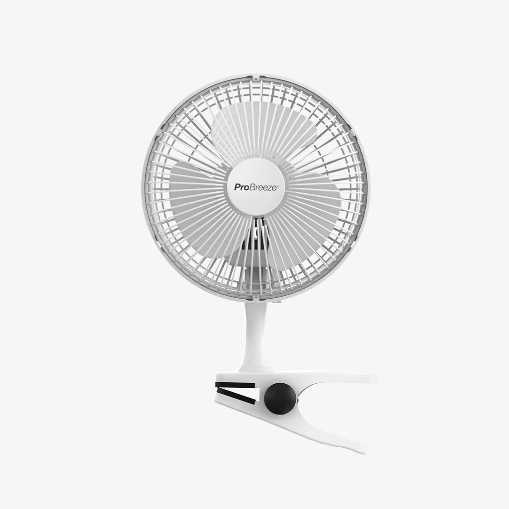 6" Mini Clip Fan - Ultra Quiet & High Power - White