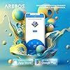 Arebos Automatic Pool Robot | Pool Cleaner for Wall, Floor and Waterline - Up to 100 m³ - APP Controlled - 3 Modes