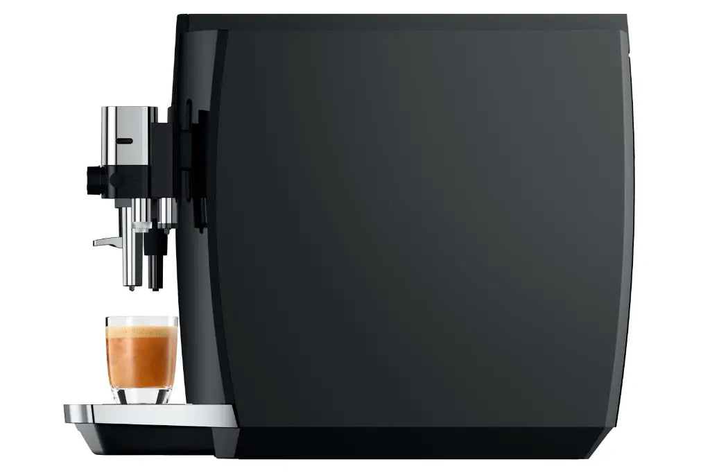 JURA E8 EC Automatic Bean-to-Cup Coffee Machine – Piano Black, Dark Grey & Titanium Grey, 17 Barista-Style Drinks at One Touch