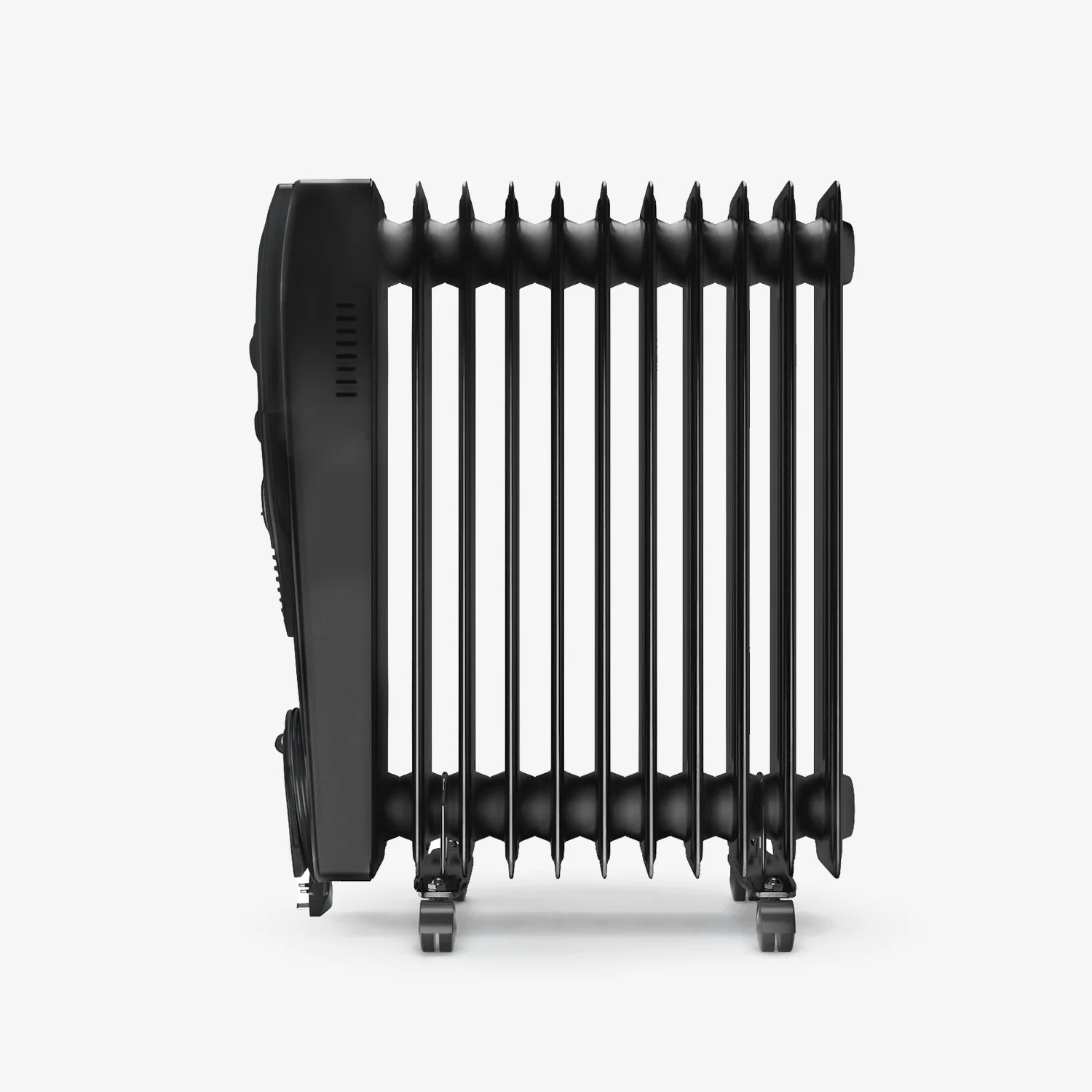 2500W Oil Filled Radiator Heater with 11 Fins - Black