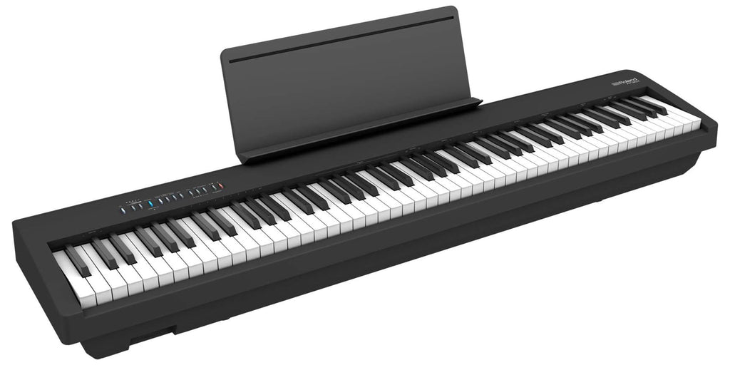 Roland FP-10 Digital Piano - Black Bundle with KSC-FP10 Stand, Bench, Sustain Pedal, Instructional Book, Online Lessons, Instructional DVD, and Austin Bazaar Polishing Cloth