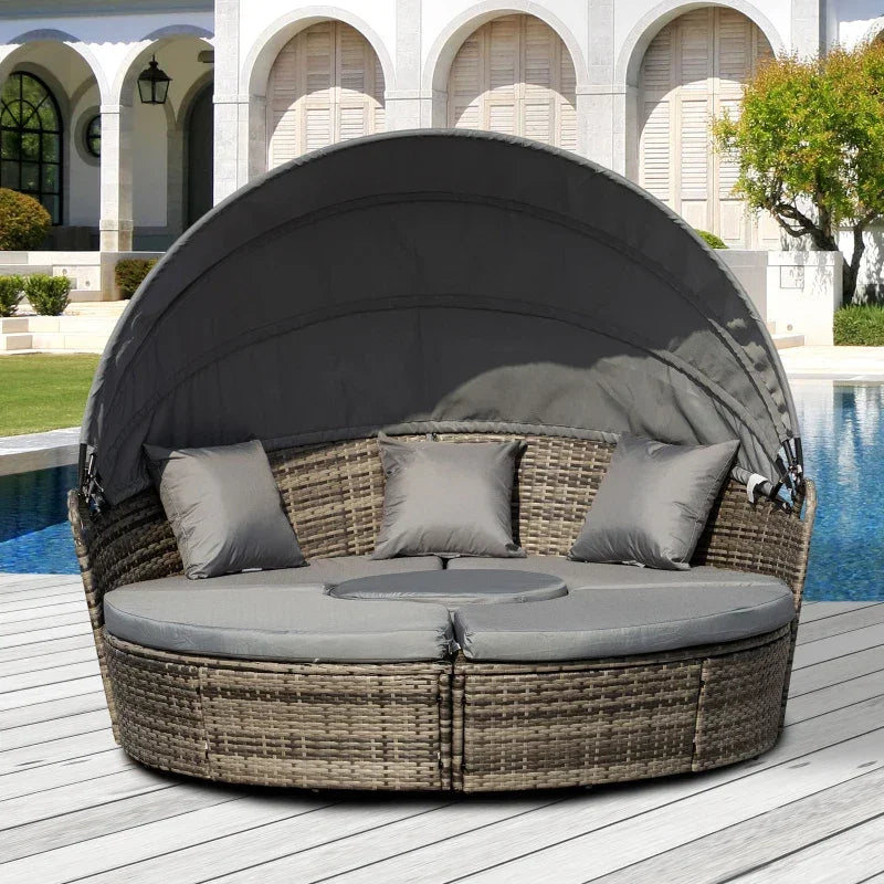Lounge Muschel Sonneninsel Outdoor wetterfest