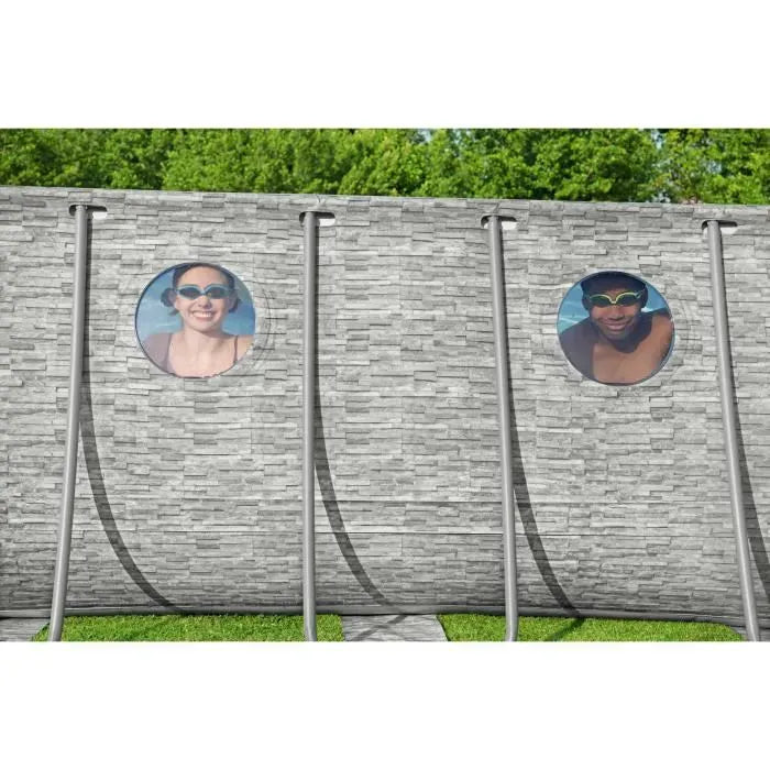 Above Ground Pool Kit - BESTWAY - Power Steel - 549 x 274 x 122 cm - Oval (With filtration pump, ladder, cover)