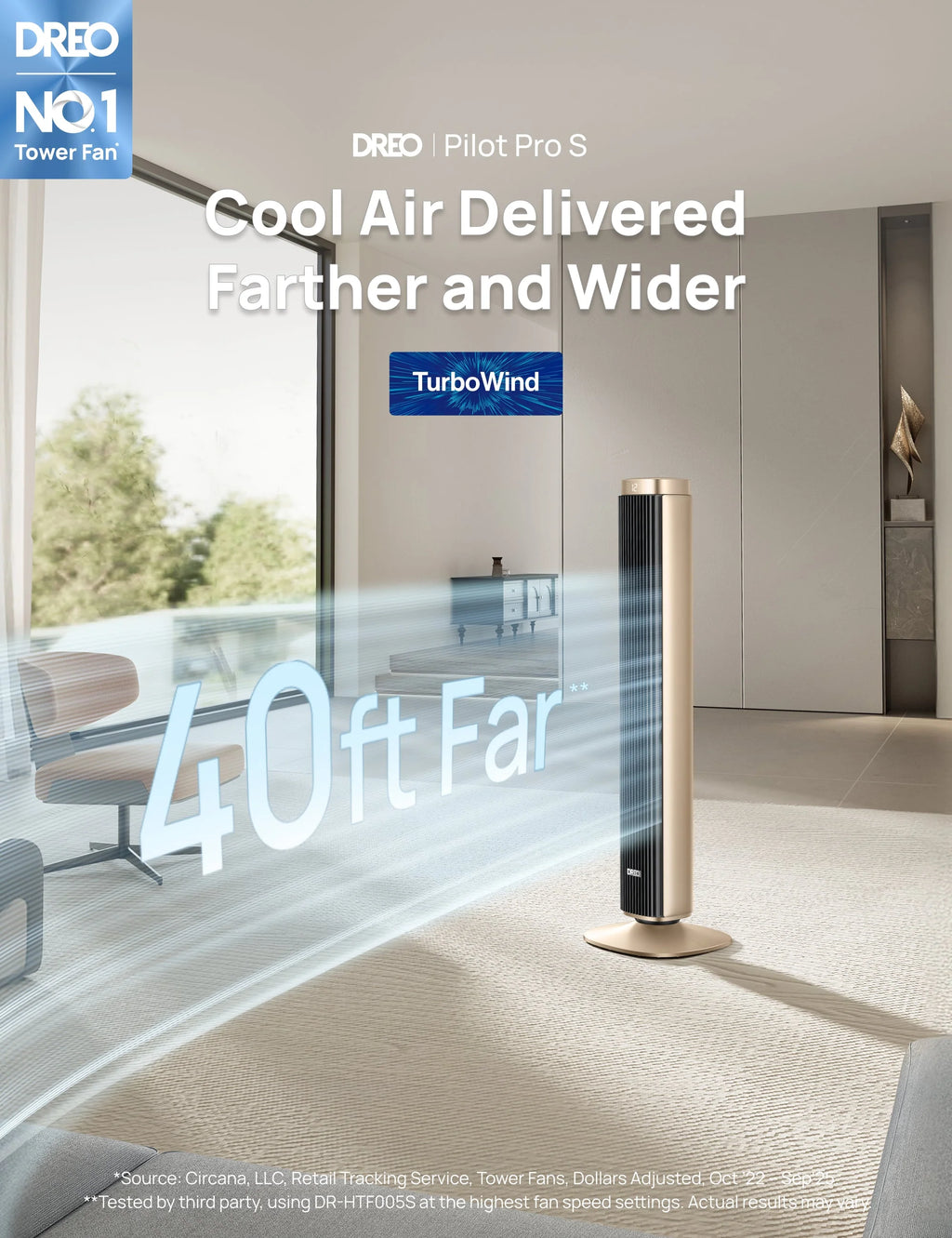 Smart Tower Fan Pilot Pro S
