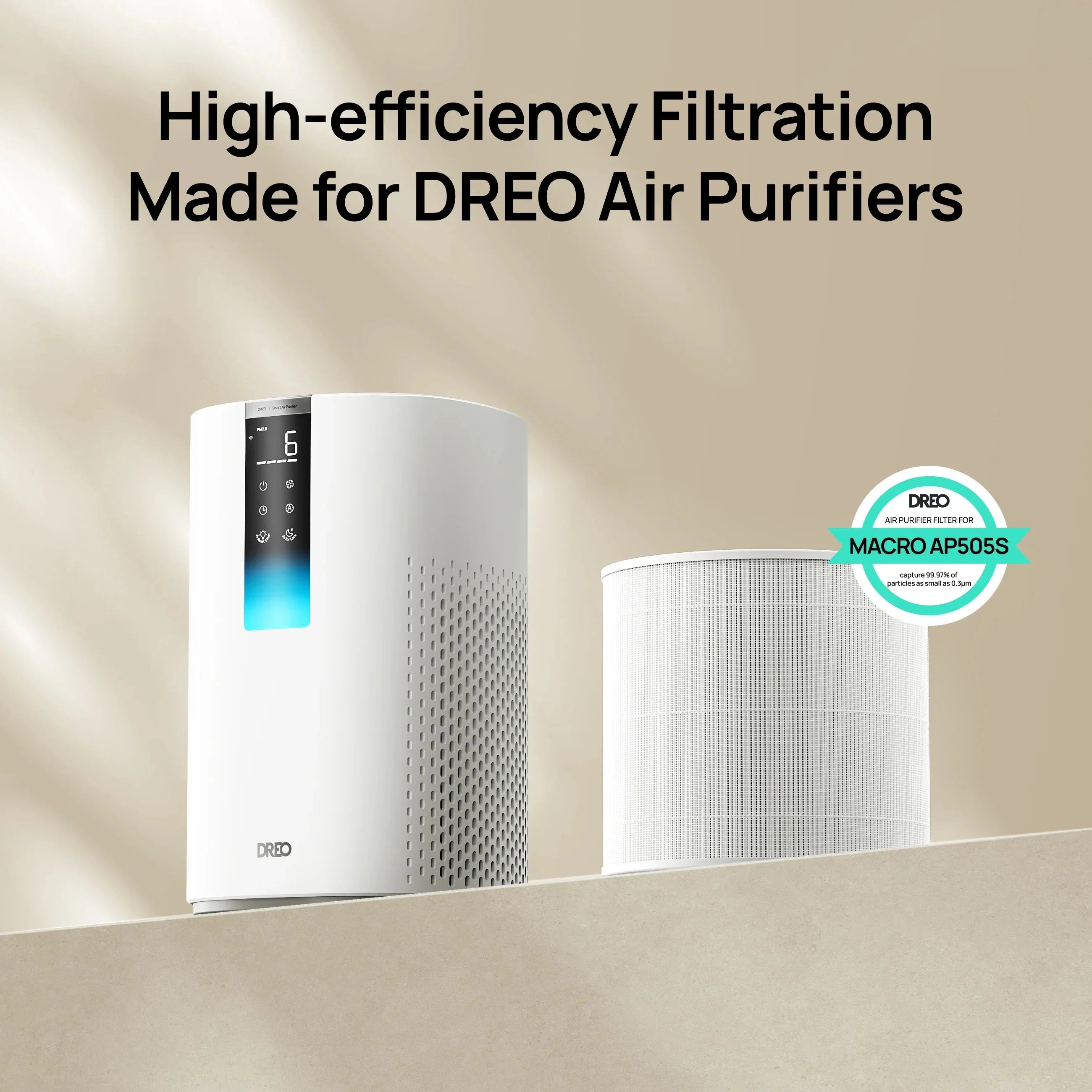 Air Purifier Replacement Filter for Smart Air Purifier Macro 505S