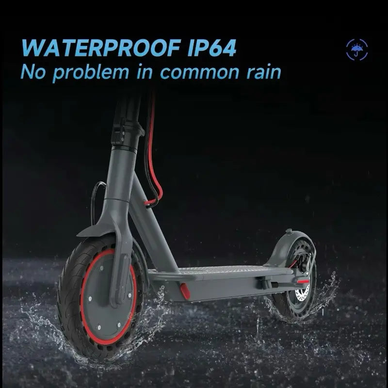 Ladped LP60 Electric Scooter - 16 MPH Max Speed 8.5" Honeycomb Solid Tires 350W Motor 12 Miles Range Foldable Commuter Scooter with Dual Braking System & App Control
