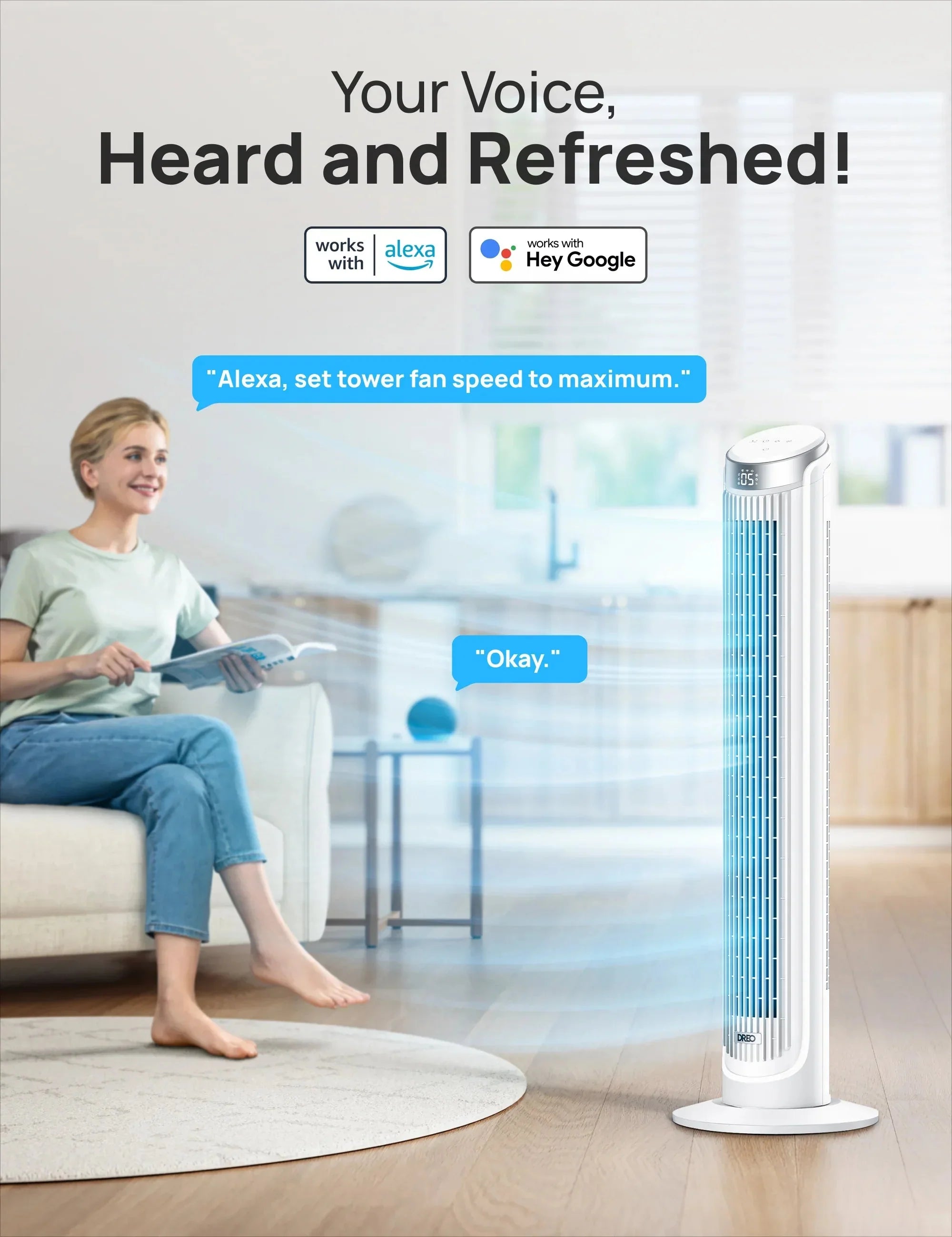 Smart Tower Fan Cruiser Pro T3S