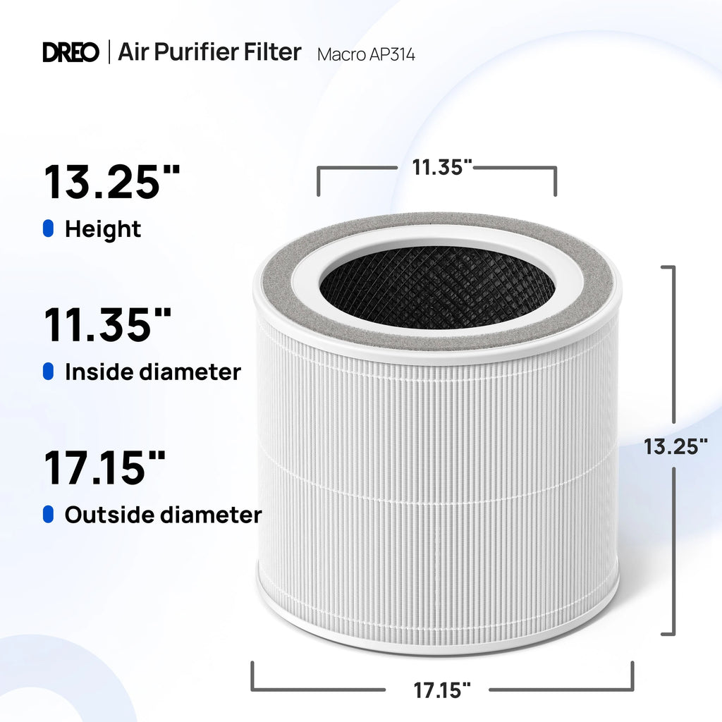 Air Purifier Replacement Filter for DREO Macro AP314