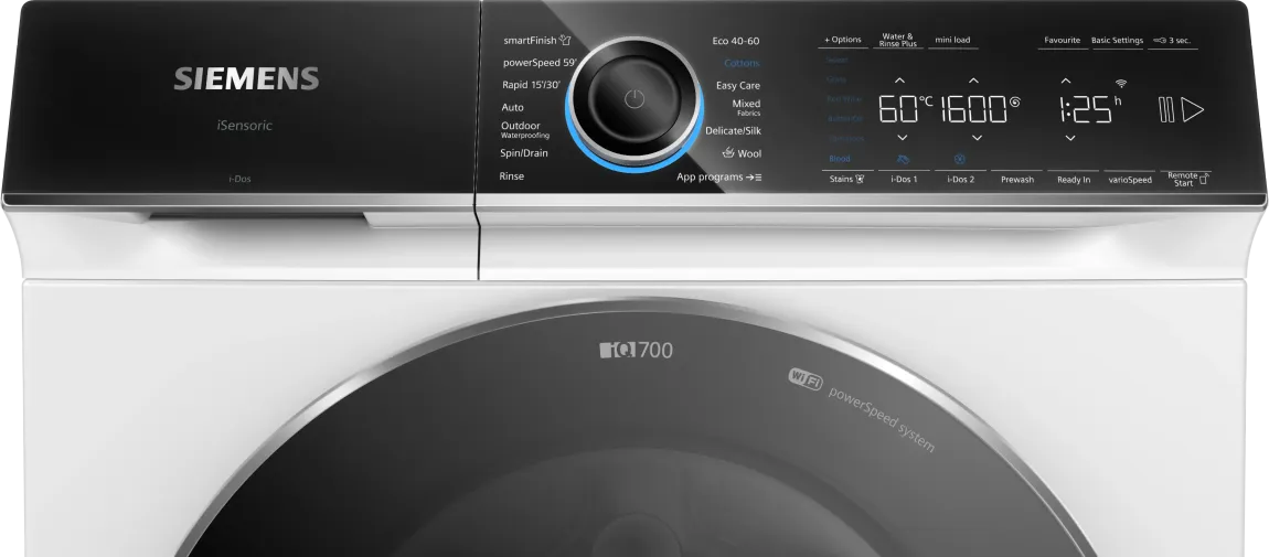 SIEMENS WG56B2A1GB IQ700 Washing machine, front loader 10 kg 1600 rpm