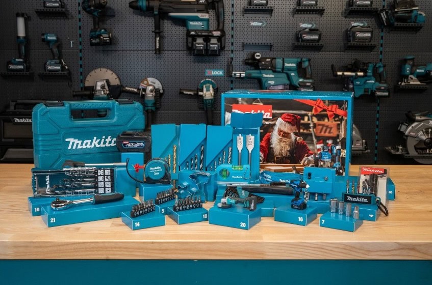 Makita 2025 Advent Calendar ( P-84800 ) – 24 doors filled with power, surprises, and fan favorites