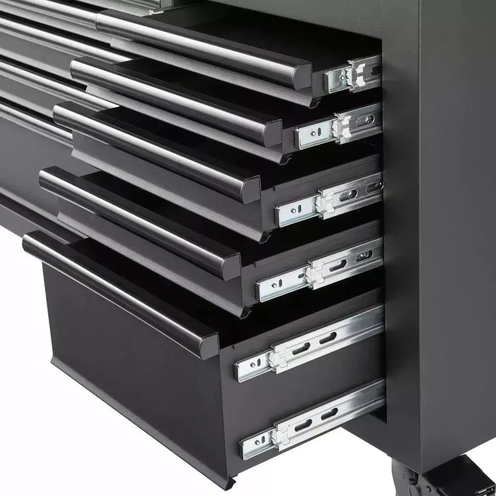 Tool Storage 72 in. W Standard Duty Gloss Black Mobile Workbench Tool Chest