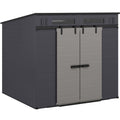 Suncast Modernist 8&rsquo;x7&rsquo; Dual Barn Door Storage Shed