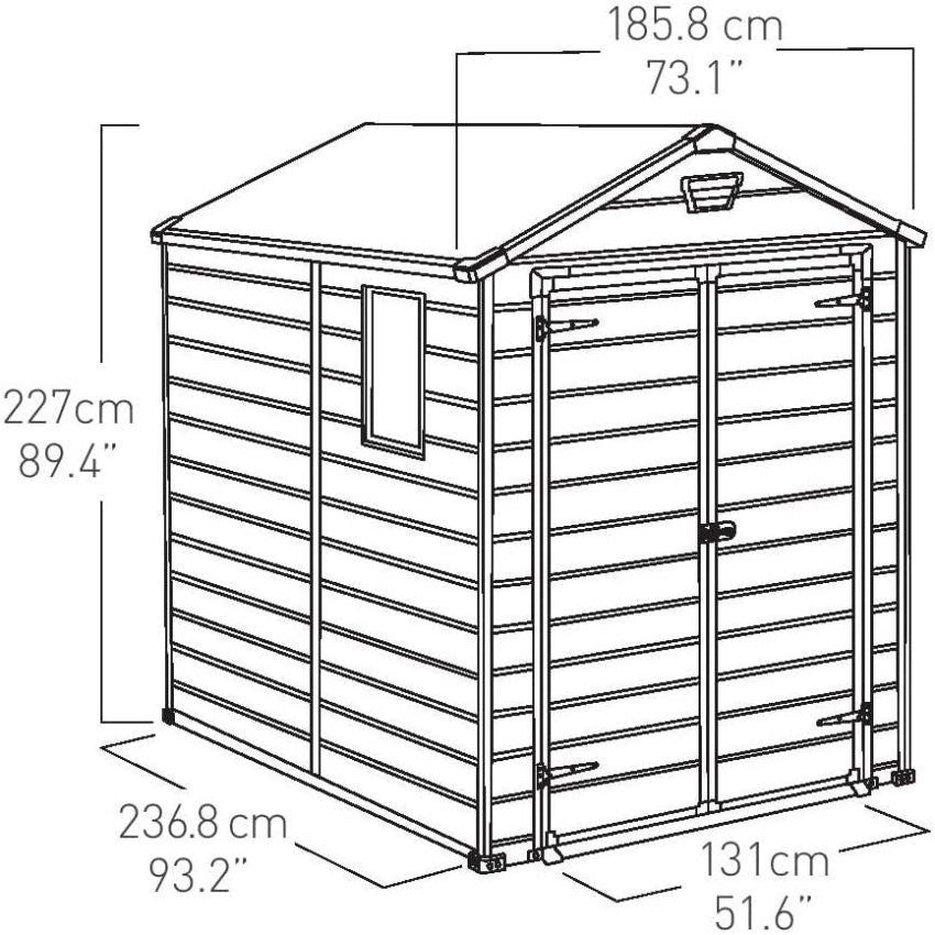 Manor Garden Storage Shed, 7,6m&sup3;