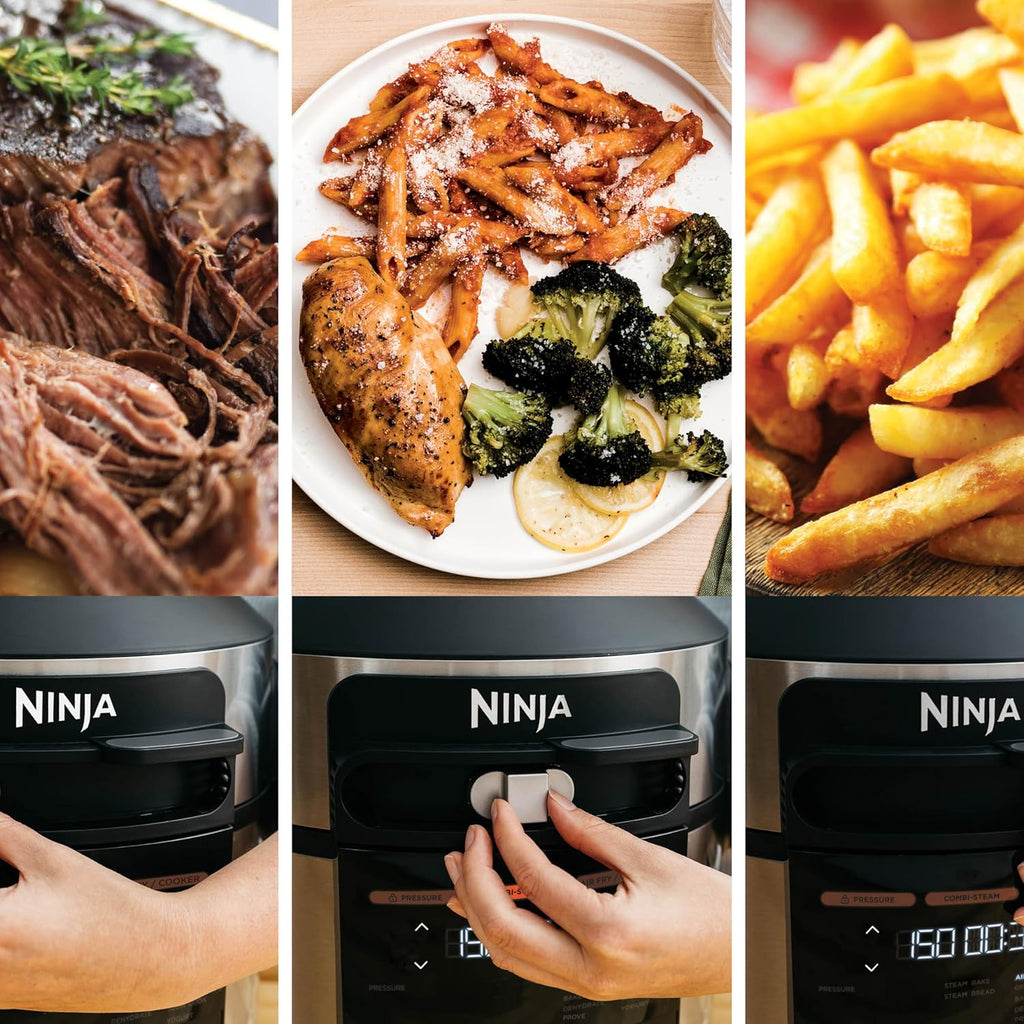 Ninja Foodi MAX 14-in-1 SmartLid Multi-Cooker 7.5L with Digital Probe – Pressure Cooker & Air Fryer in One