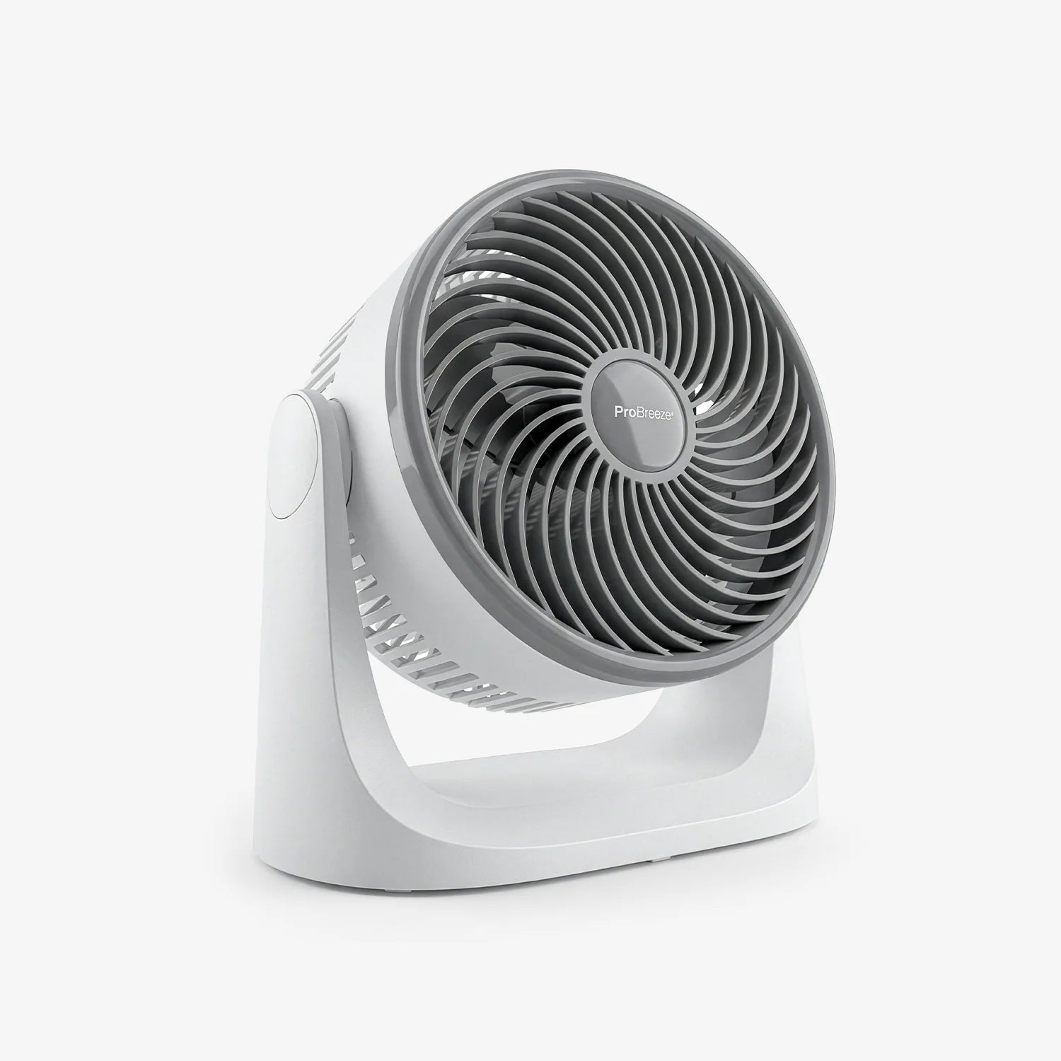 AirFlo™ Mini 11" Turbo Fan - Ultra-Quiet Air Circulator - White/Grey